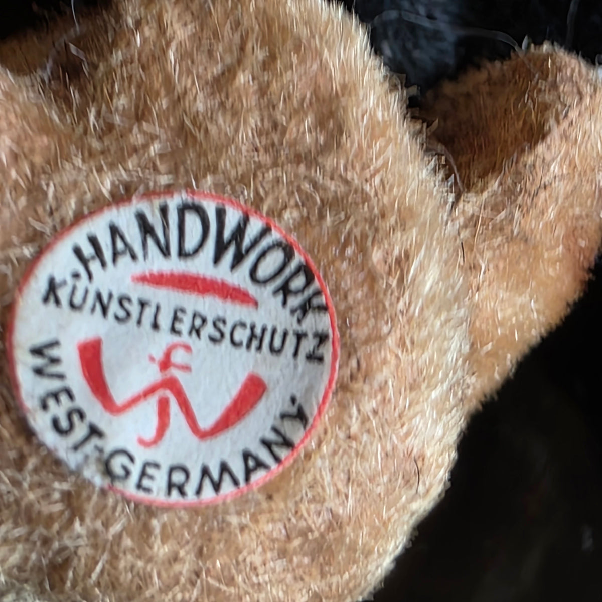 Vintage Handwork Wagner Kunstlerschutz West Germany Flocked Animal Figurine Lot ~ Owl Panda Penguin