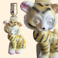 1950s Ceramic Tiger Lamp ~ Baby Nursery Kid's Room Mid Century