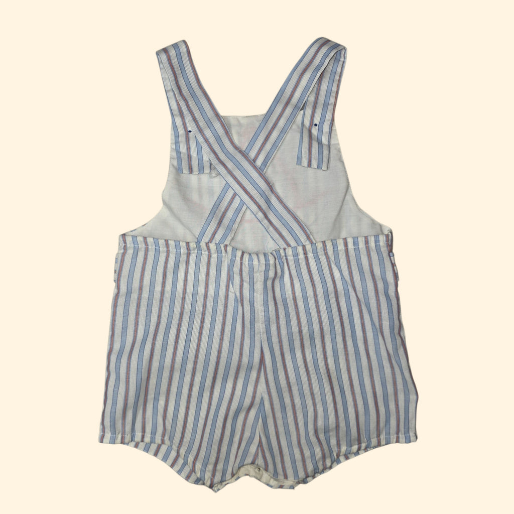 1970s 1980s Vintage Baby Romper Lot ~ 12 - 18 Month ~ Infant Boys Short-alls Embroidered