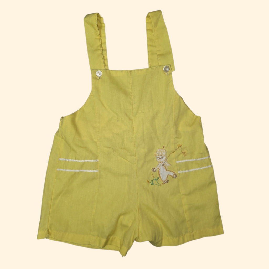 1970s 1980s Vintage Baby Romper Lot ~ 12 - 18 Month ~ Infant Boys Short-alls Embroidered