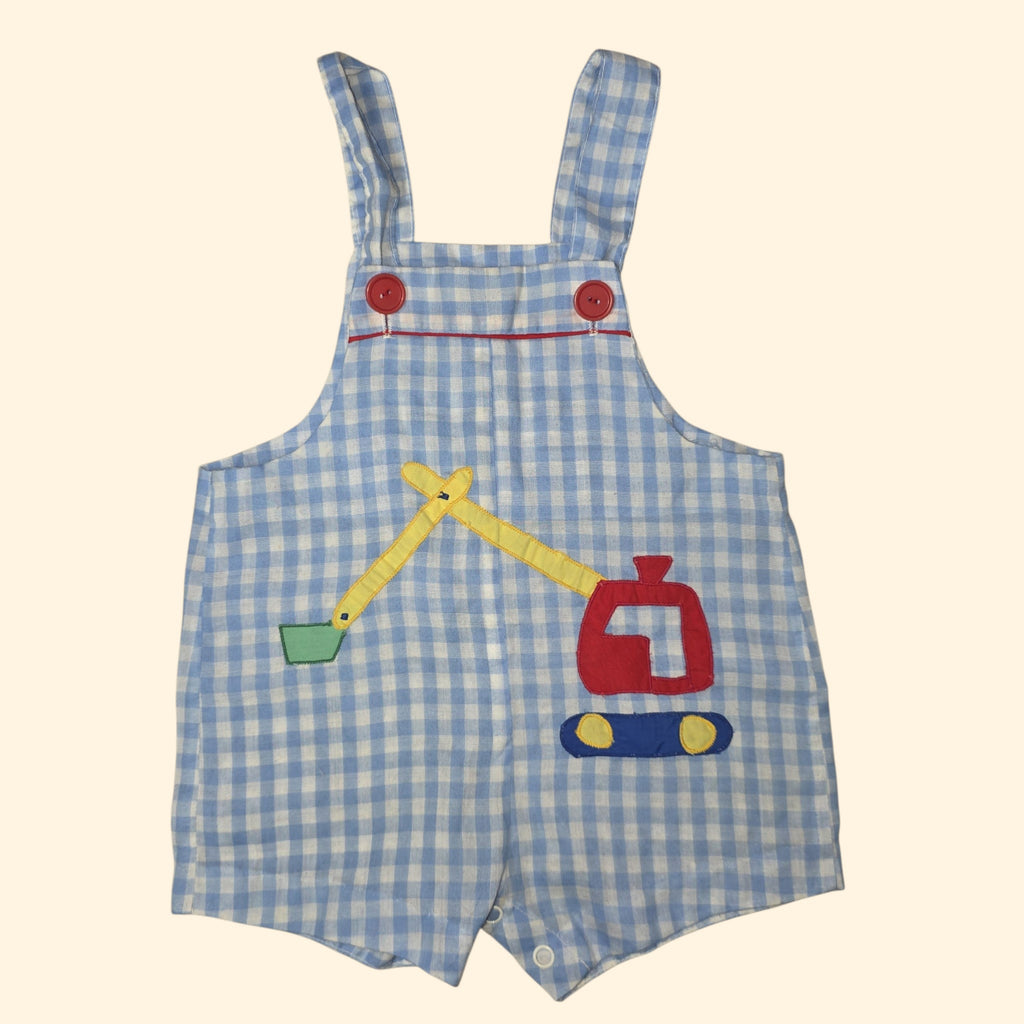 1970s 1980s Vintage Baby Romper Lot ~ 12 - 18 Month ~ Infant Boys Short-alls Embroidered