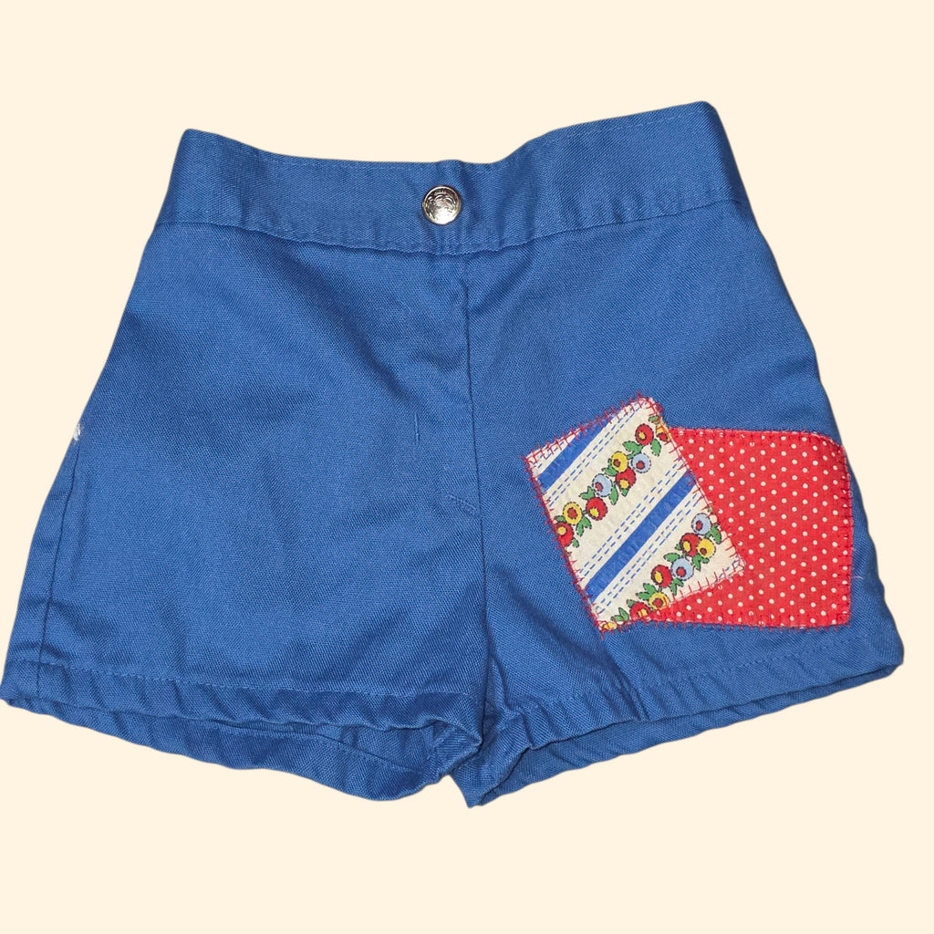 1970s Boys Vintage Shorts Lot ~ 2T ~ Plaid Patchwork Cargo Gingham