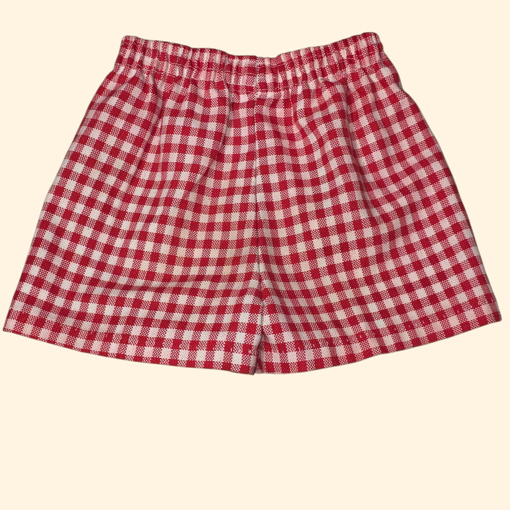 1970s Boys Vintage Shorts Lot ~ 2T ~ Plaid Patchwork Cargo Gingham