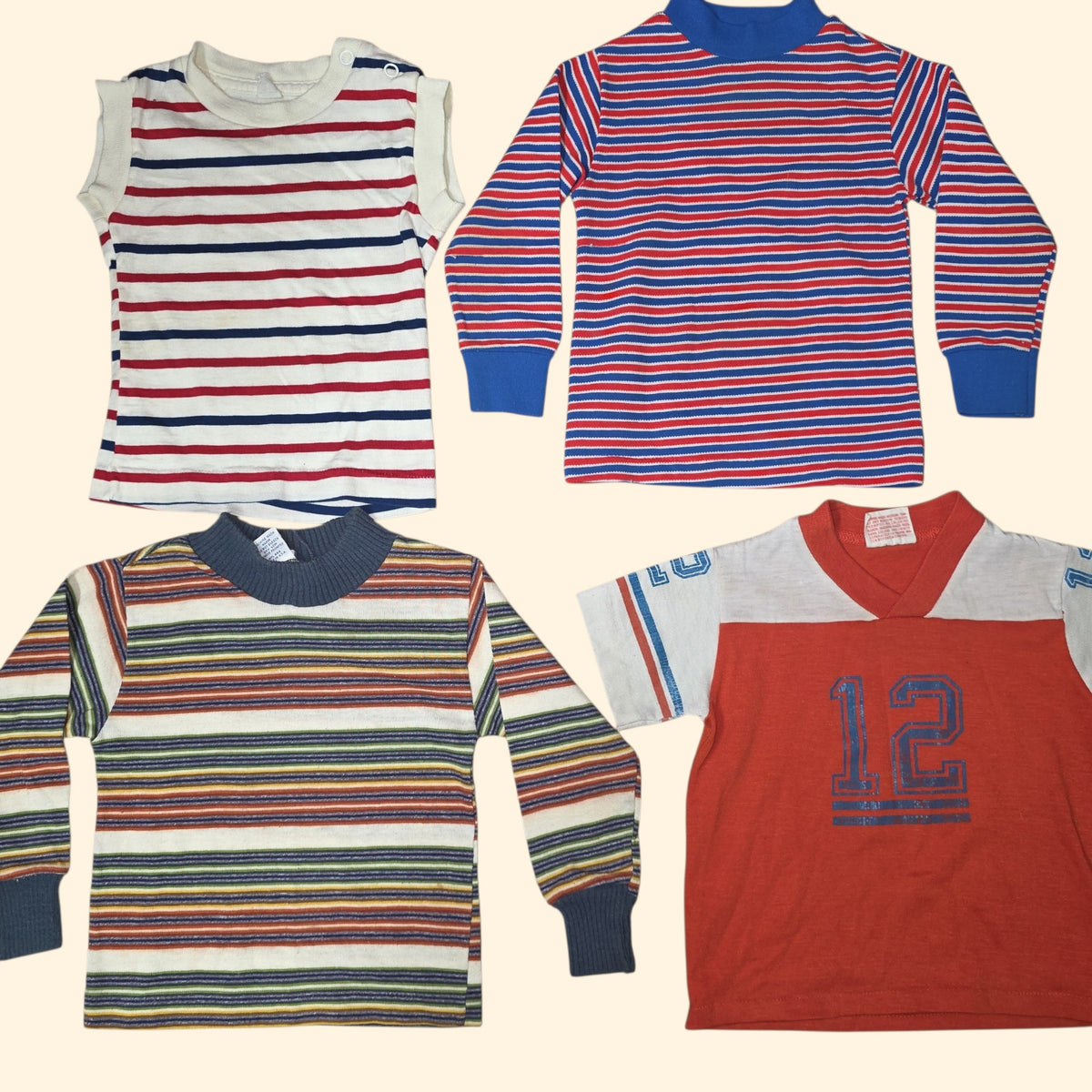 1970s Boy's Vintage Clothing Lot ~6-9 Mos to 3T ~ Baby Infant Toddler Shower Gift