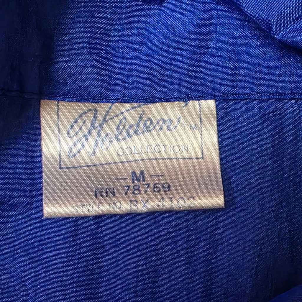 1990s Blue Teal Black Nyon Colorblock Windbreaker ~ Youth Medium ~ Unisex Boys Girls
