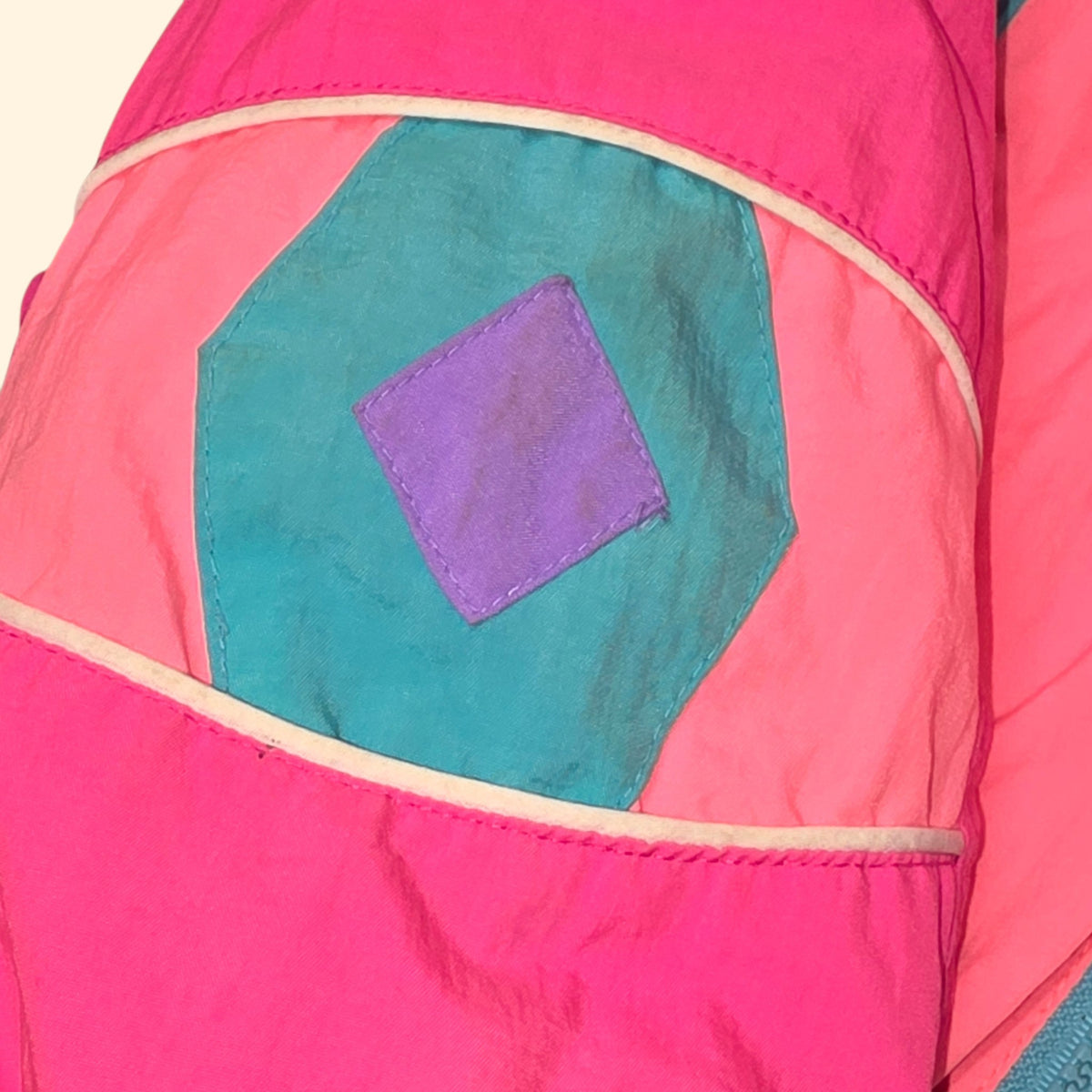 1990s Neon Pink Puffer Jacket ~ Youth 5 ~ Girls Kids Winter Coat
