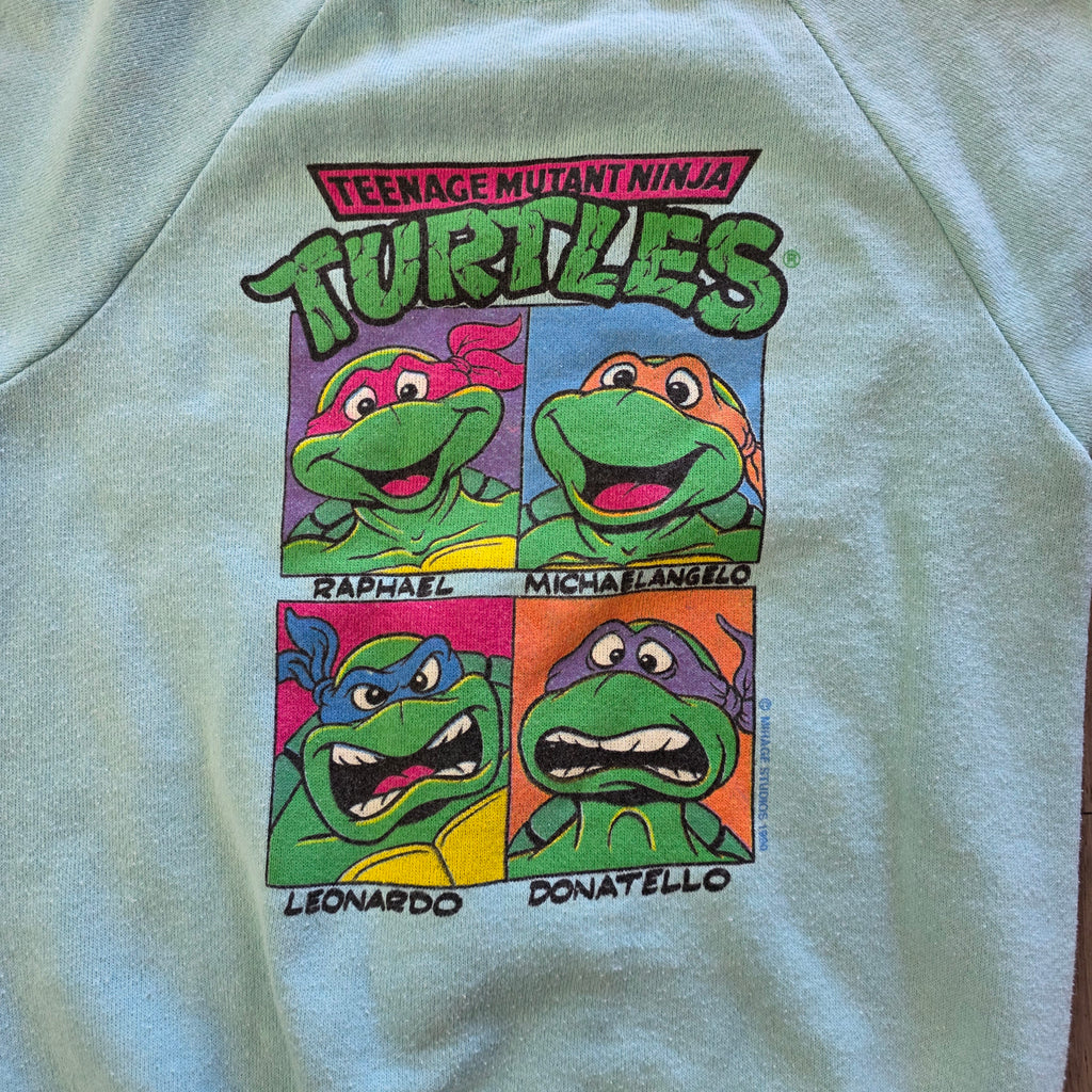 1990s Teenage Mutant Ninja Turtles Crewneck Sweatshirt ~ Youth Medium 10 12 ~ Kids