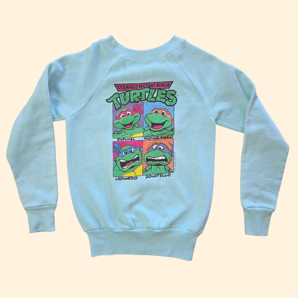 1990s Teenage Mutant Ninja Turtles Crewneck Sweatshirt ~ Youth Medium 10 12 ~ Kids